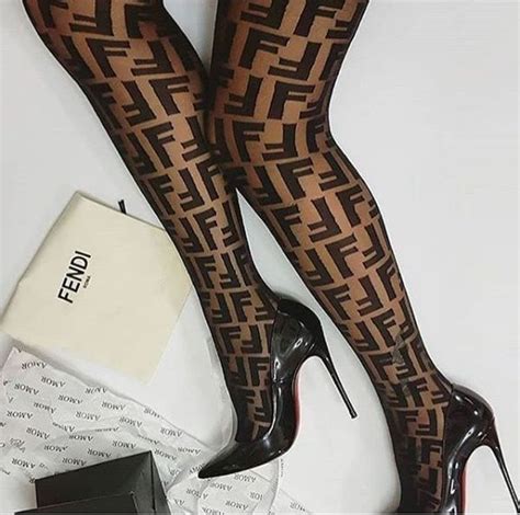 faux fendi tights